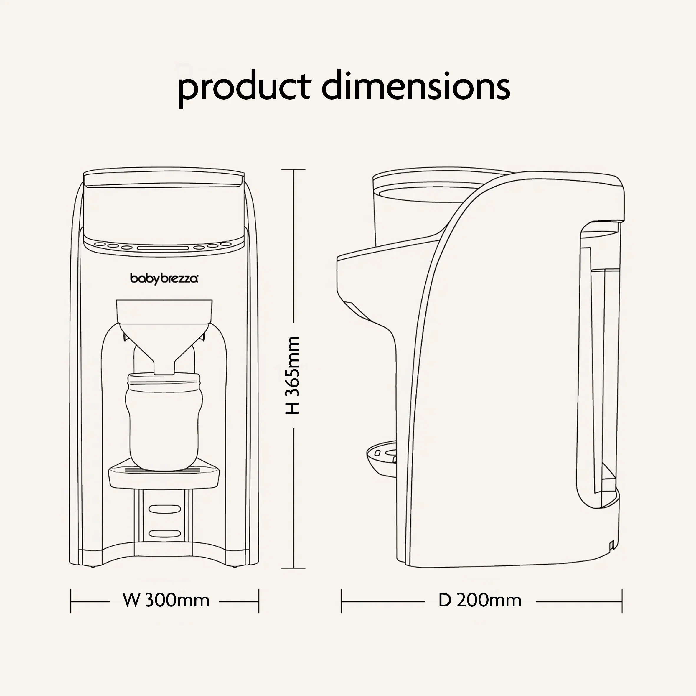 Baby Brezza BUNDLE Formula Pro Advanced And SuperQuick Steriliser - All Black - Image 10