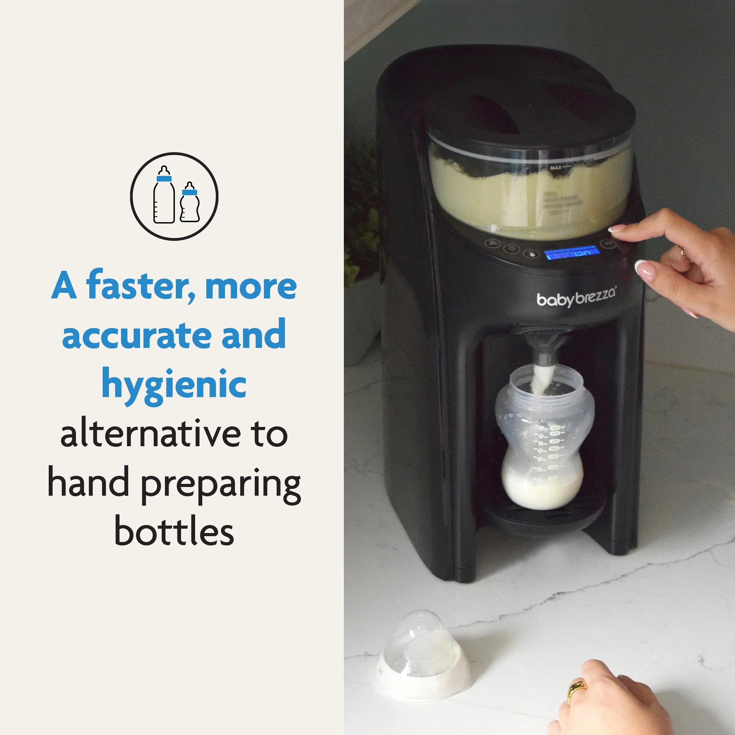 Baby Brezza BUNDLE Formula Pro Advanced And SuperQuick Steriliser - All Black - Image 9