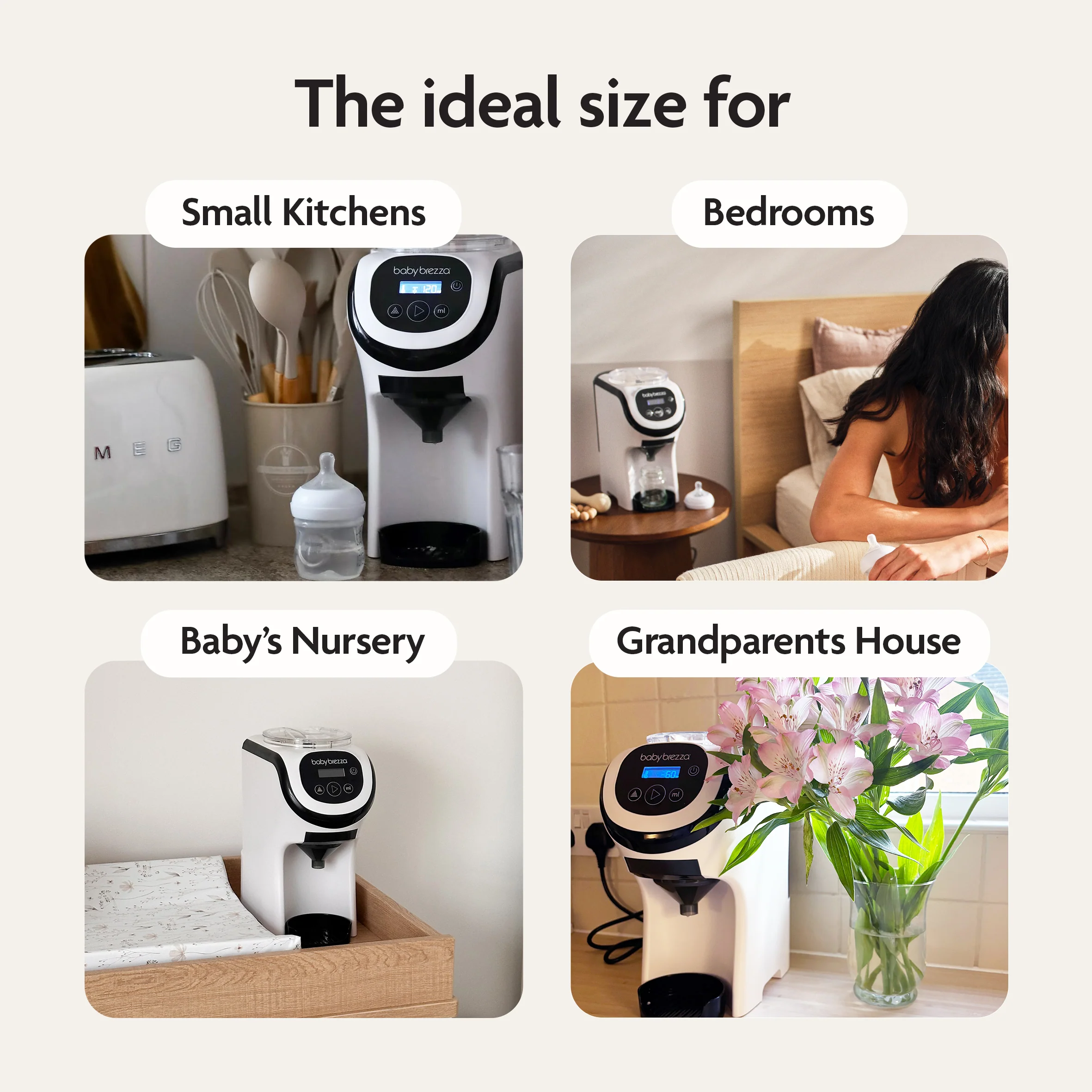 Baby Brezza BUNDLE Formula Pro Mini White And SuperQuick Steriliser Black - Image 13