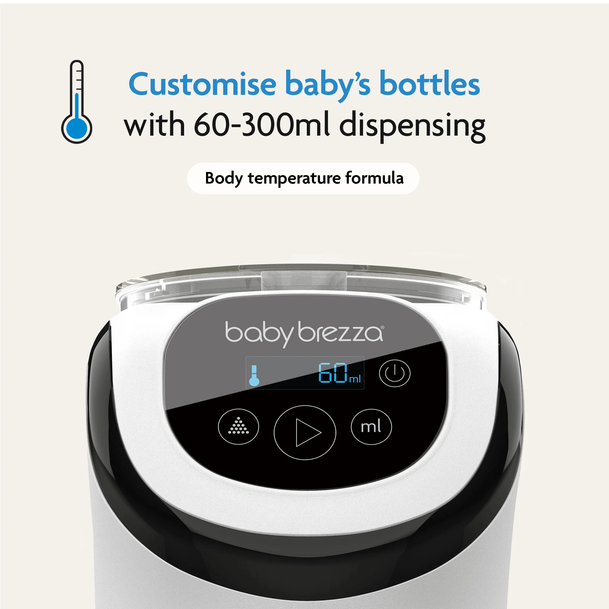 Baby Brezza BUNDLE Formula Pro Mini White And SuperQuick Steriliser Black - Image 4
