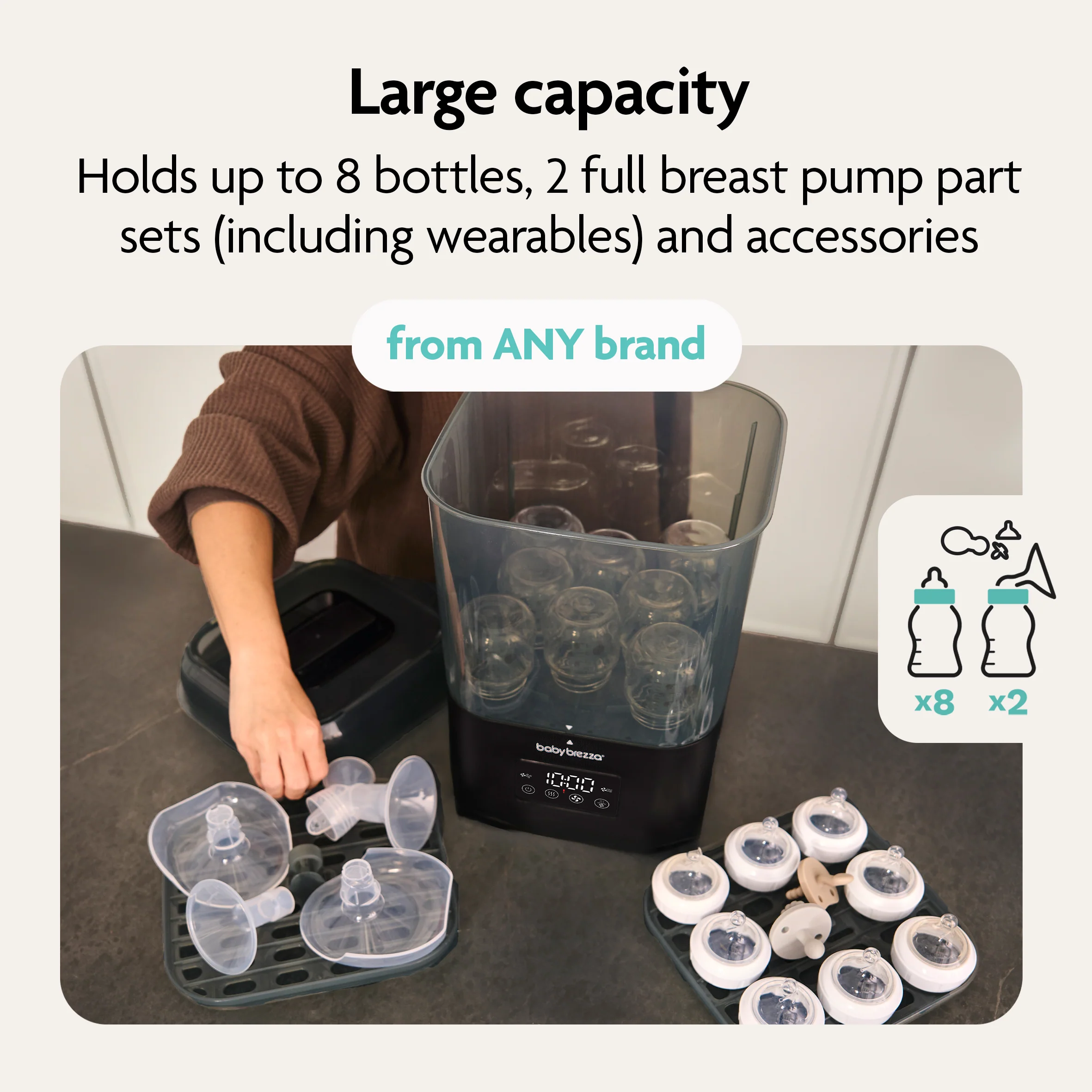 Baby Brezza BUNDLE SuperQuck Steriliser Dryer And SuperFast Portable Bottle Warmer - Image 5