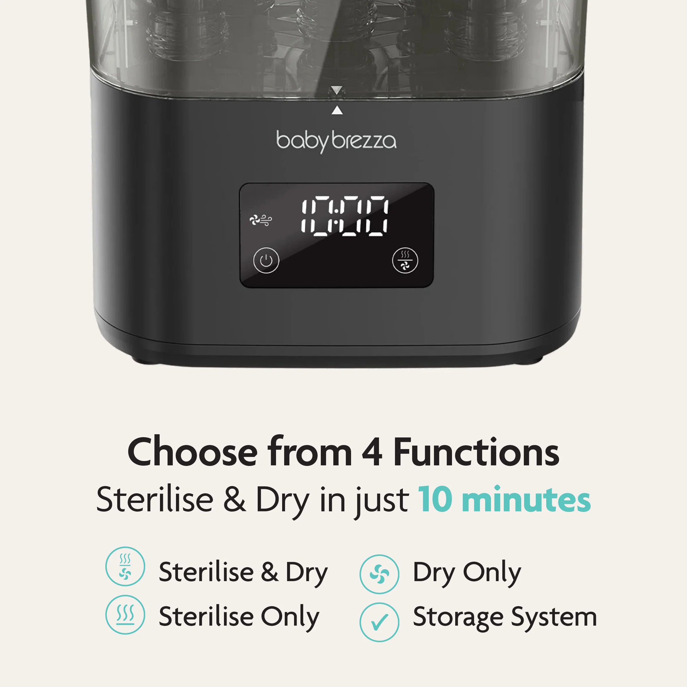 Baby Brezza BUNDLE SuperQuck Steriliser Dryer And SuperFast Portable Bottle Warmer - Image 6