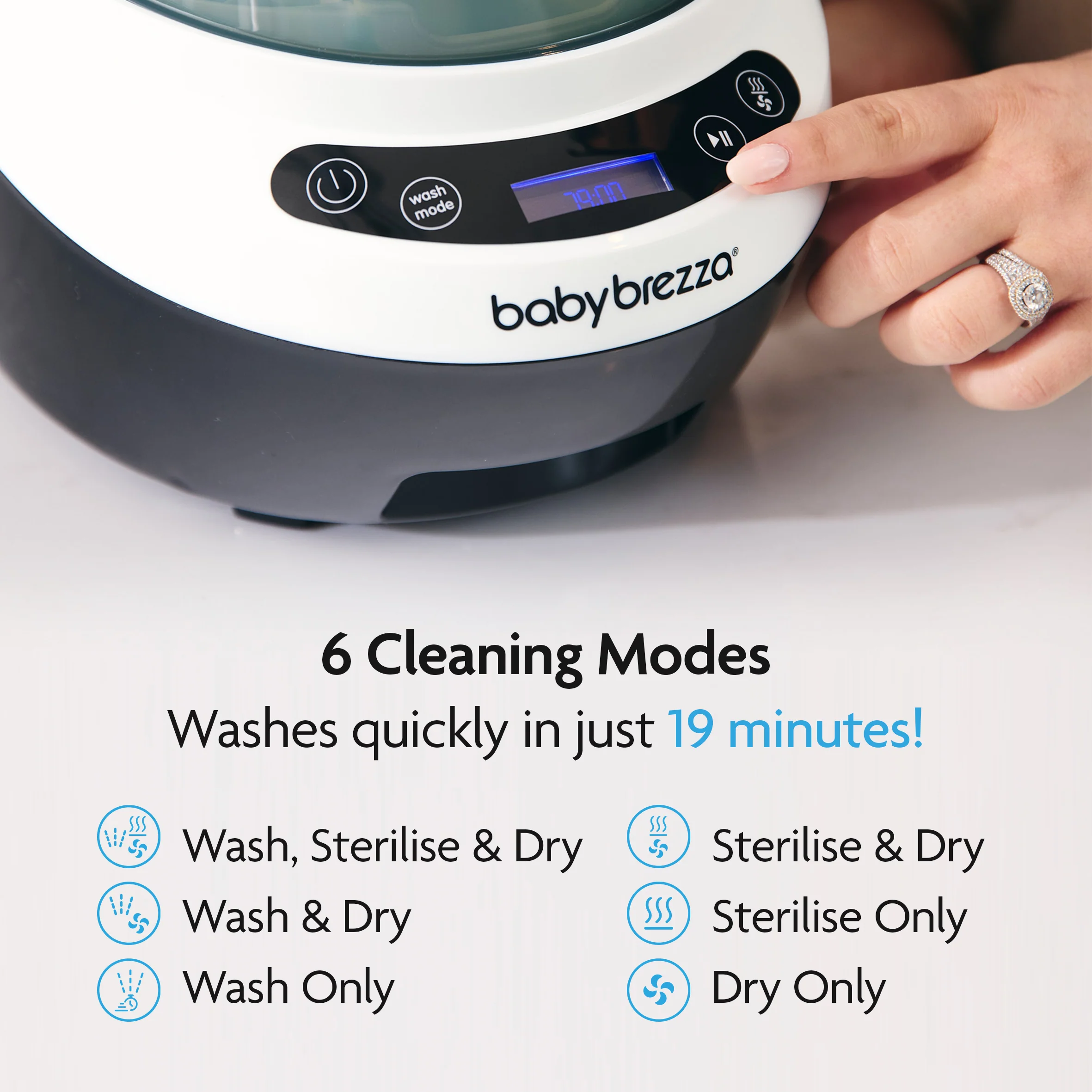BUNDLE: Bottle Washer Pro, Detergent Tablets (120pcs) + Hepa Filter - All Black - Image 10