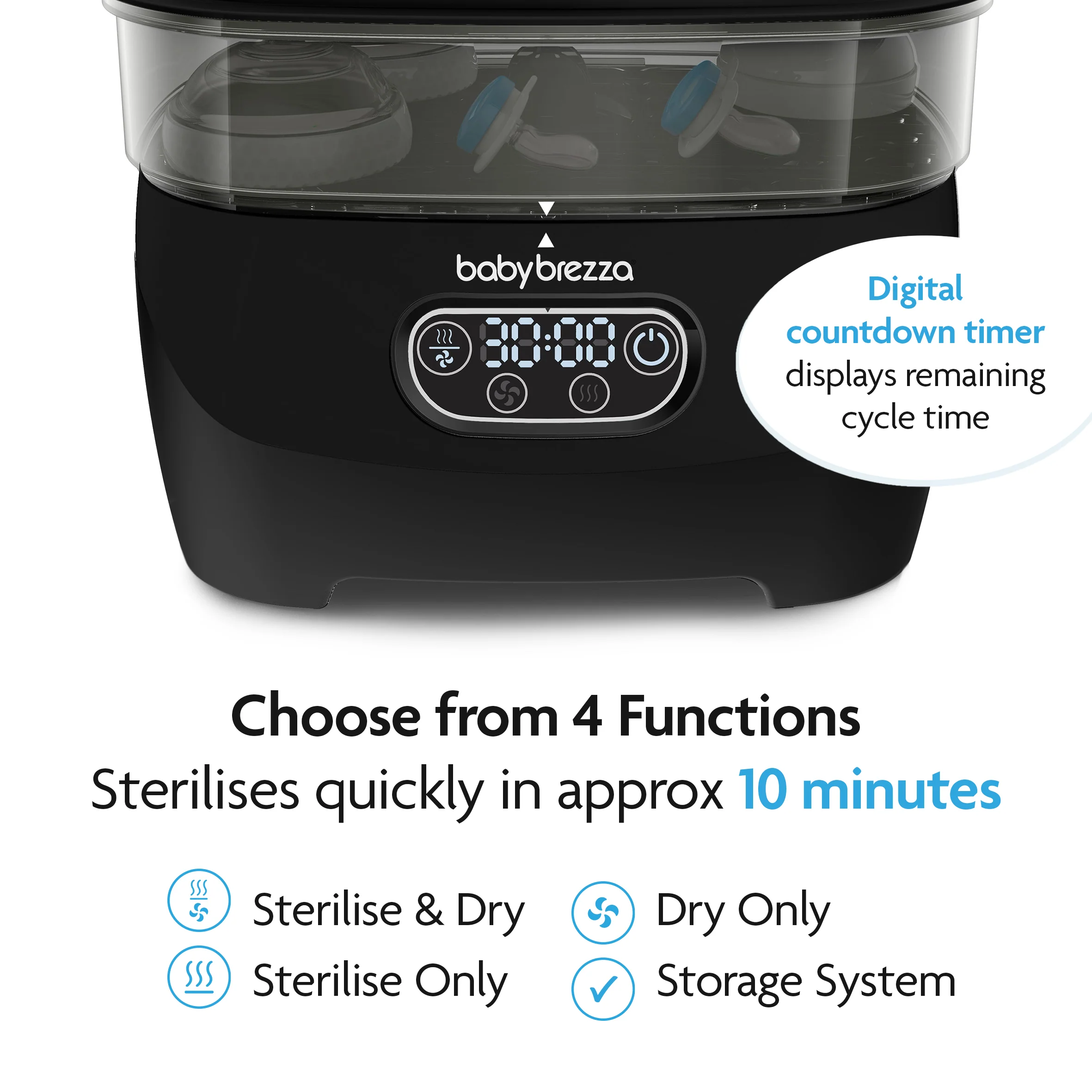 BESTSELLER BUNDLE: Formula Pro Advanced + Steriliser Dryer Advanced - All Black - Image 13