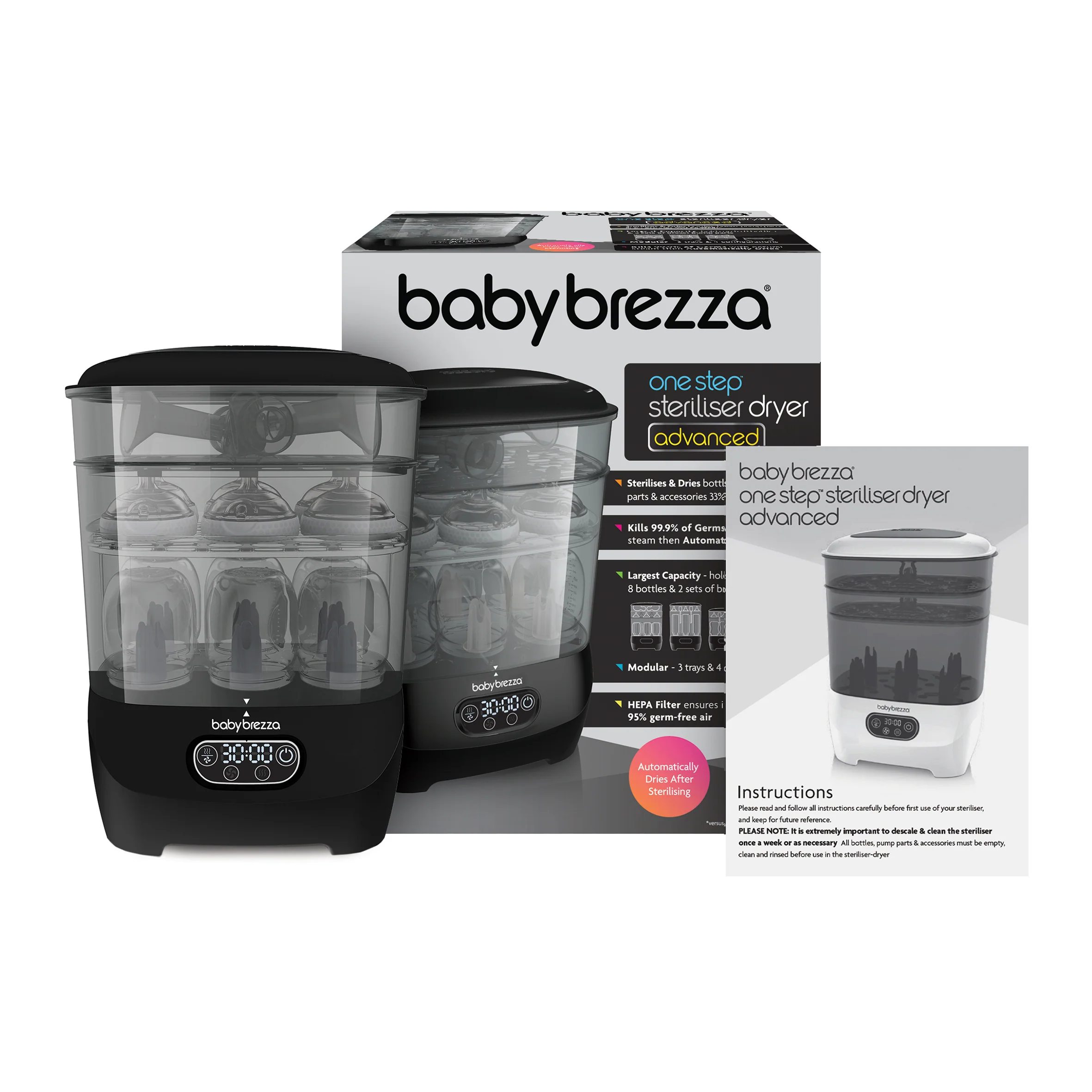 BUNDLE: Steriliser Dryer Advanced + Hepa Filter - All Black - Image 17